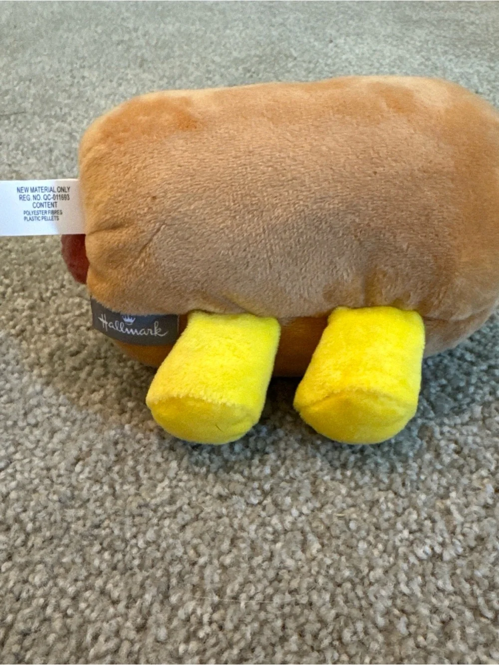 Hallmark Mini Hot Dog Plush 6” EUC!
